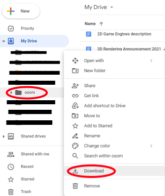 google drive folder